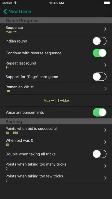 Oh Hell Card Game Scoring Ekran Görüntüleri