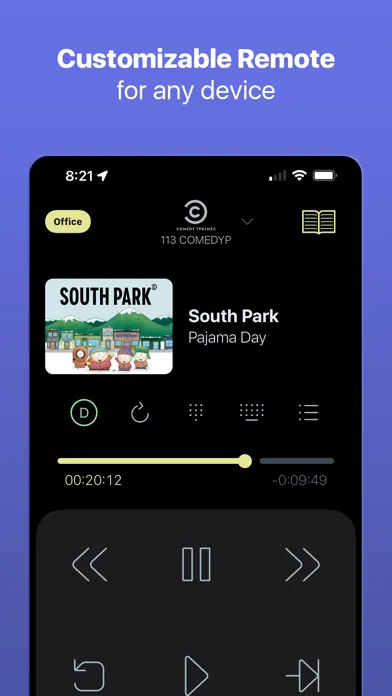 Tangkapan layar Universal Remote – Roomie