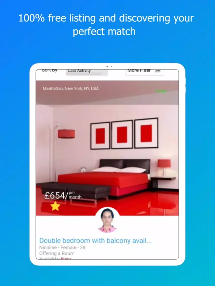 Screenshot di Roomnett: roommates-rooms iPad 