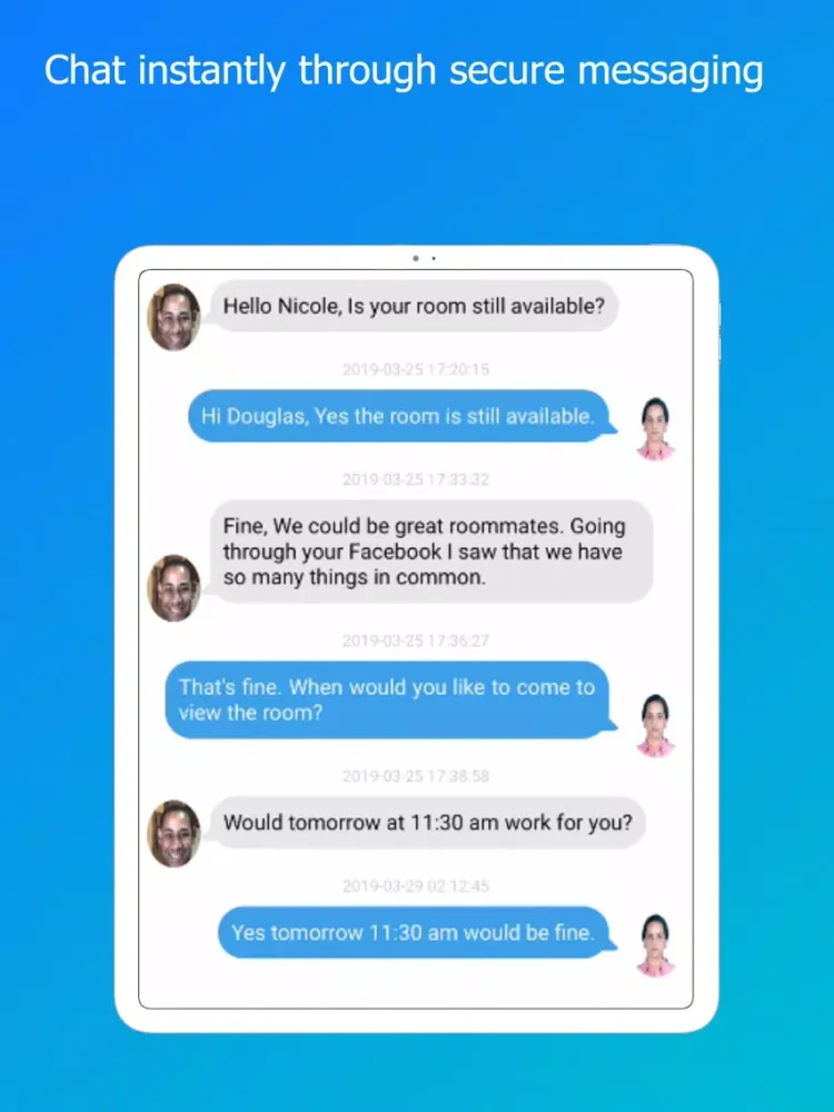 Screenshot di Roomnett: roommates-rooms iPad 