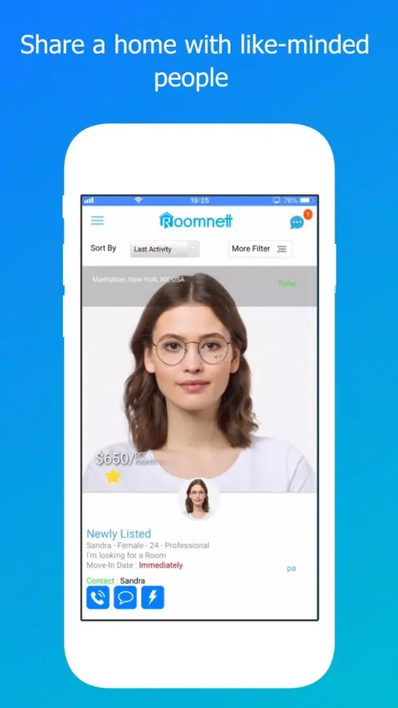 Screenshot di Roomnett: roommates-rooms