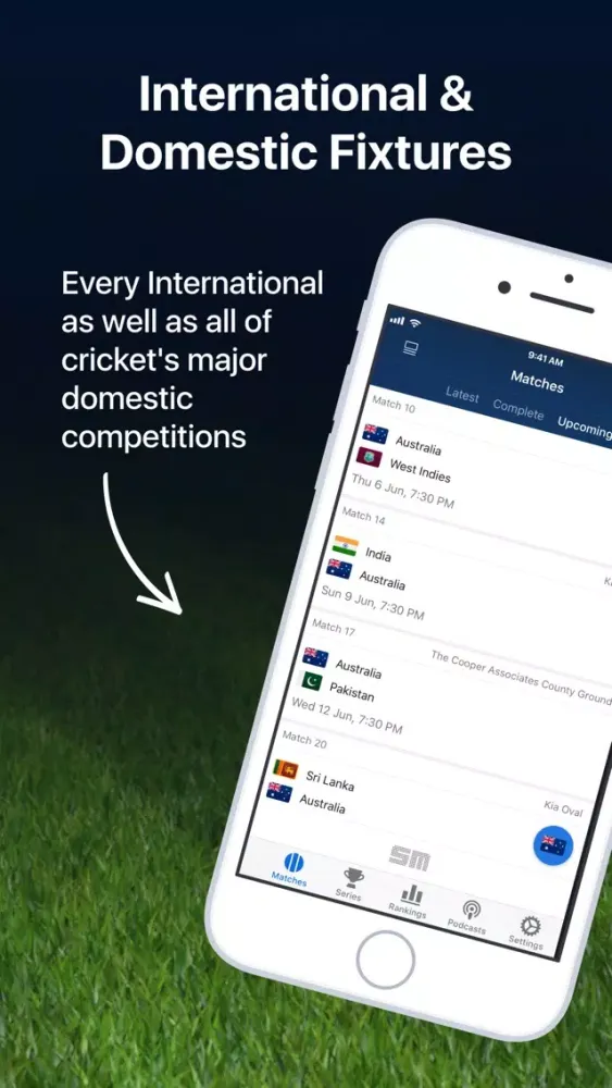 Cricket Live: T20, ODI, Tests スクリーンショット