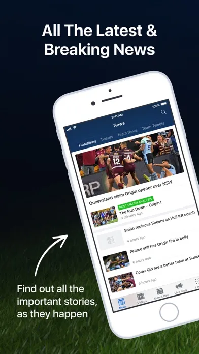Rugby League Live: NRL Scores স্ক্রিনশট