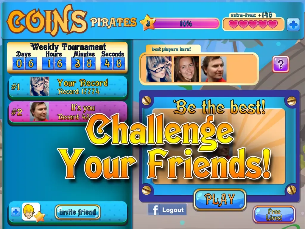 Zrzuty ekranu Coins Pirates: Match 3 iPad 