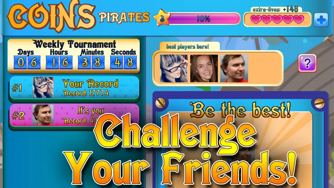 Zrzuty ekranu Coins Pirates: Match 3