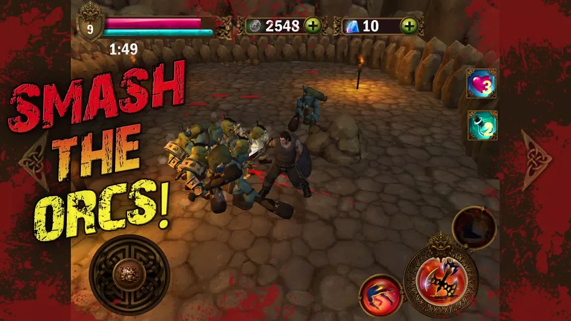 Angry Warrior: Eternity Slasher 3D Fantasy Battle With Orcs स्क्रीनशॉट
