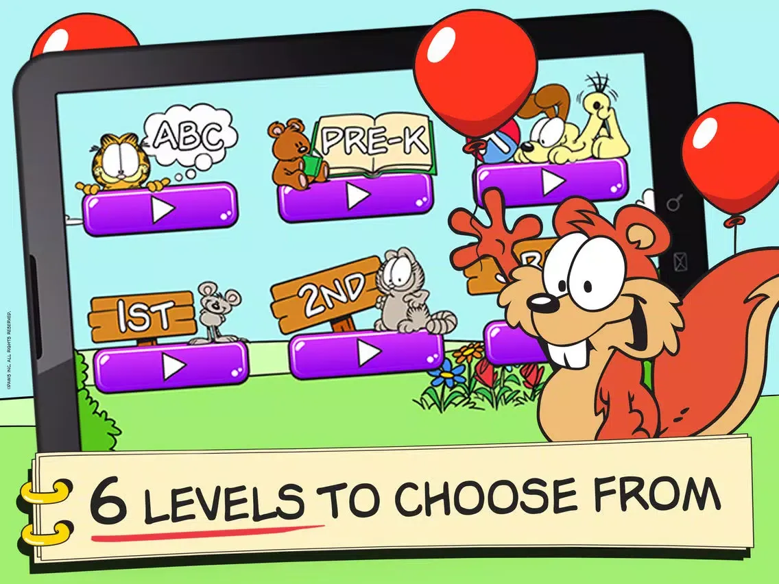 Captures d'écran de Garfield English Sight Words iPad 