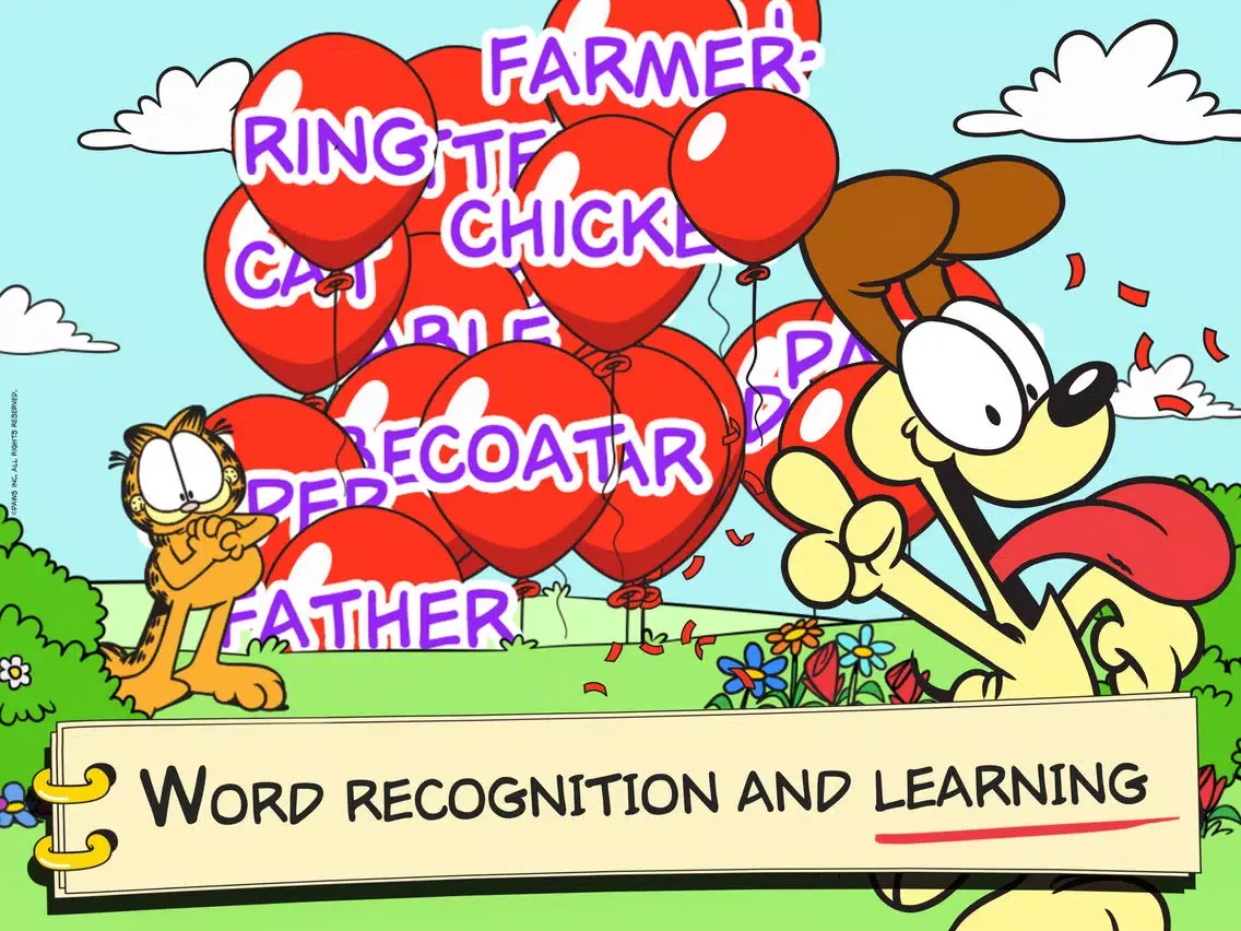 Captures d'écran de Garfield English Sight Words iPad 