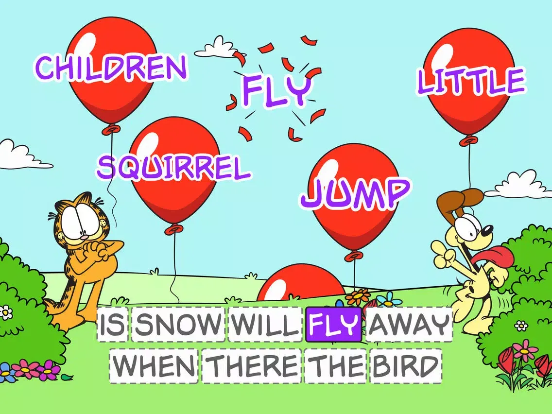 Captures d'écran de Garfield English Sight Words iPad 