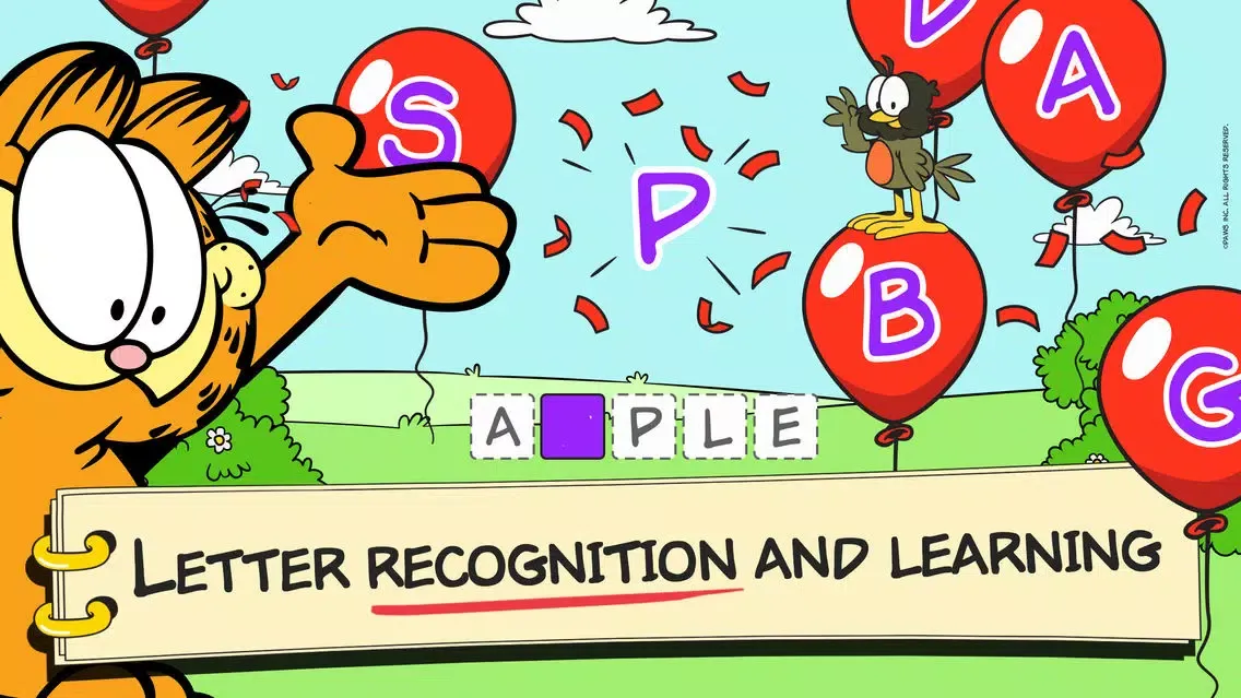 Captures d'écran de Garfield English Sight Words