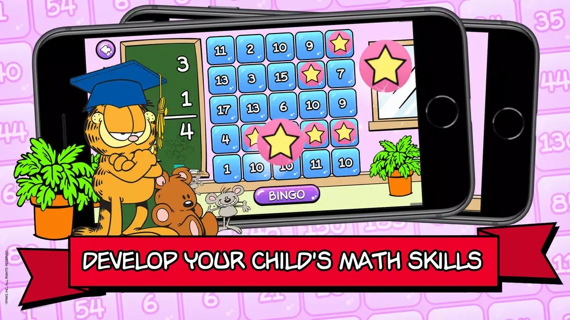 Screenshot di Garfield Math Bingo
