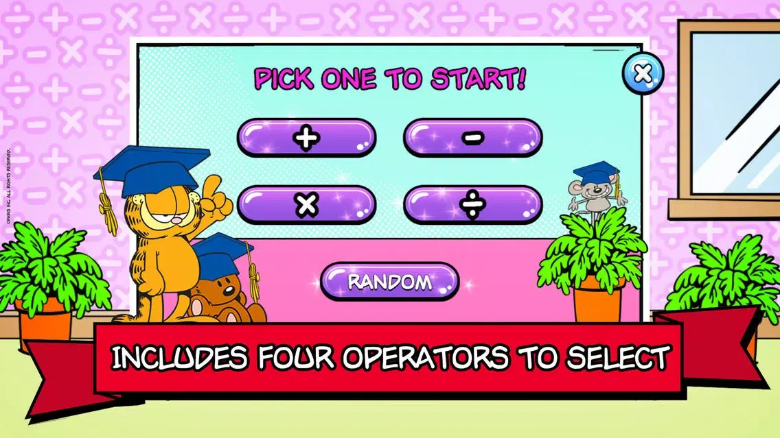 Screenshot di Garfield Math Bingo