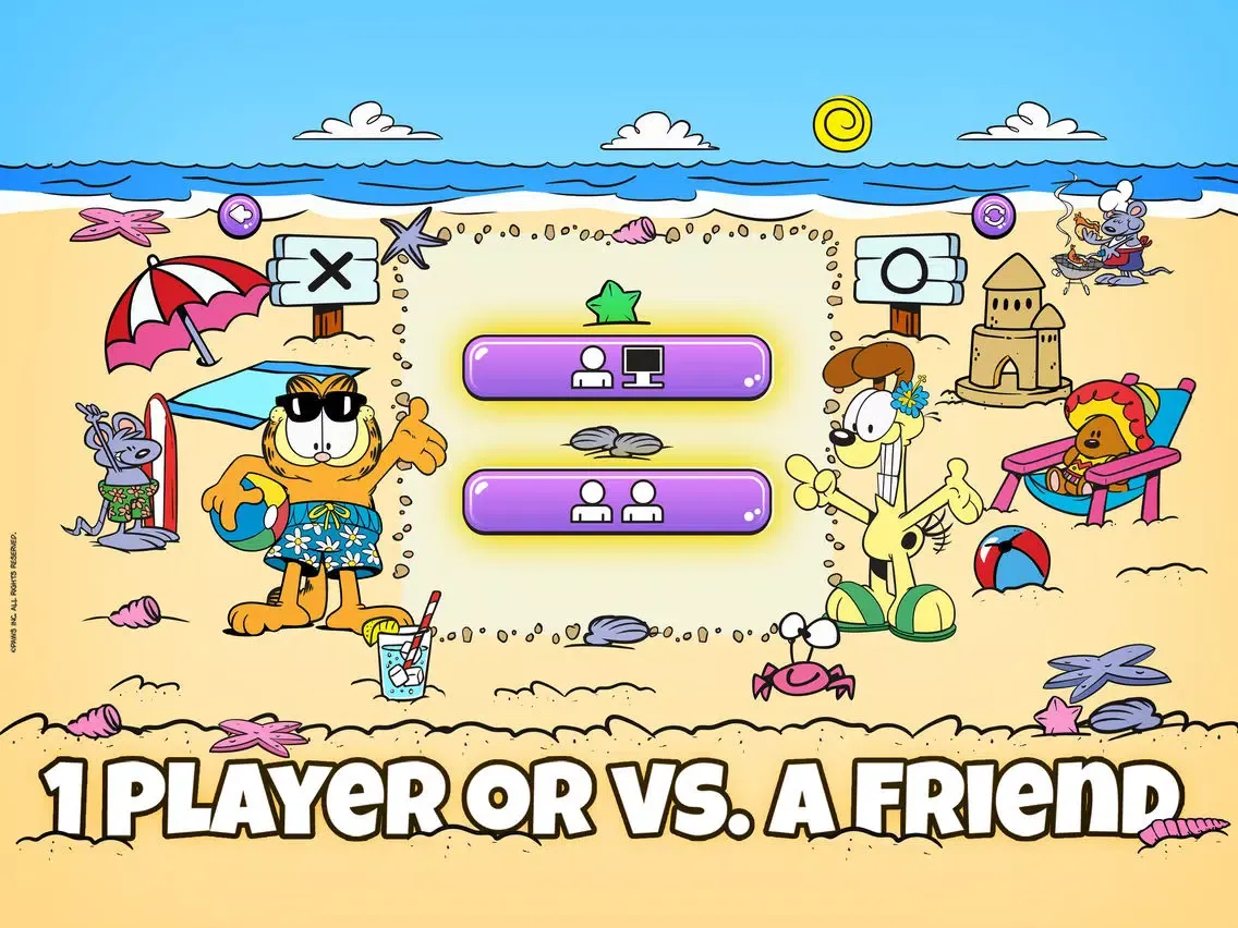 Capturas de pantalla de Garfield Tic Tac Toe iPad 