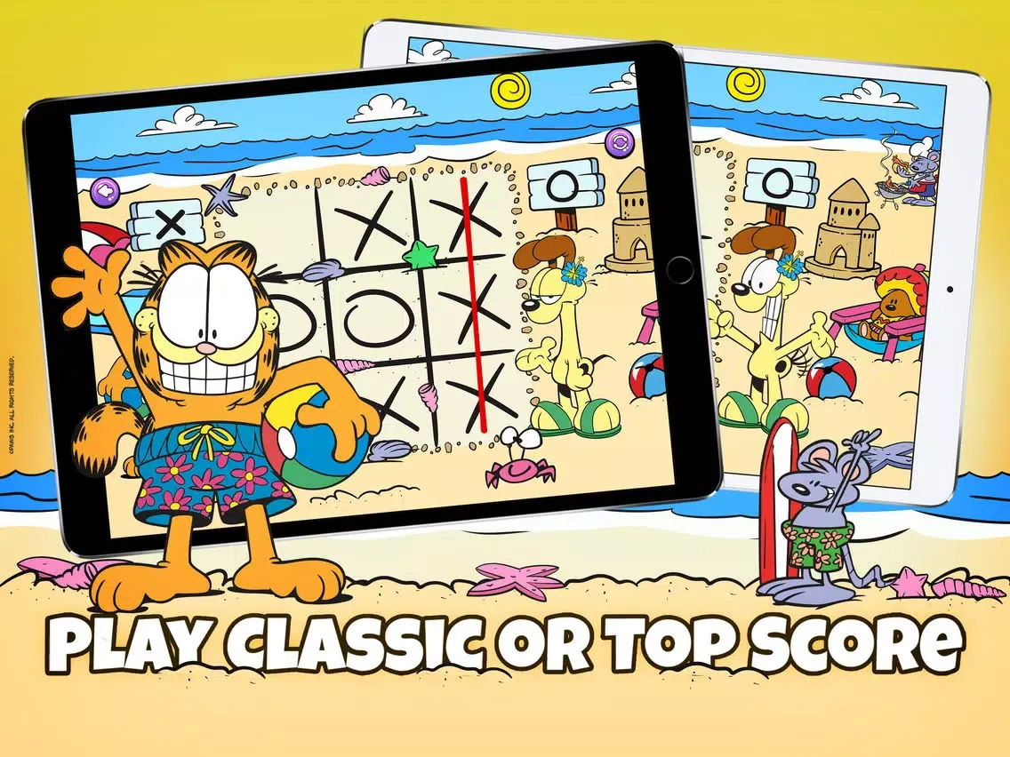 Capturas de pantalla de Garfield Tic Tac Toe iPad 