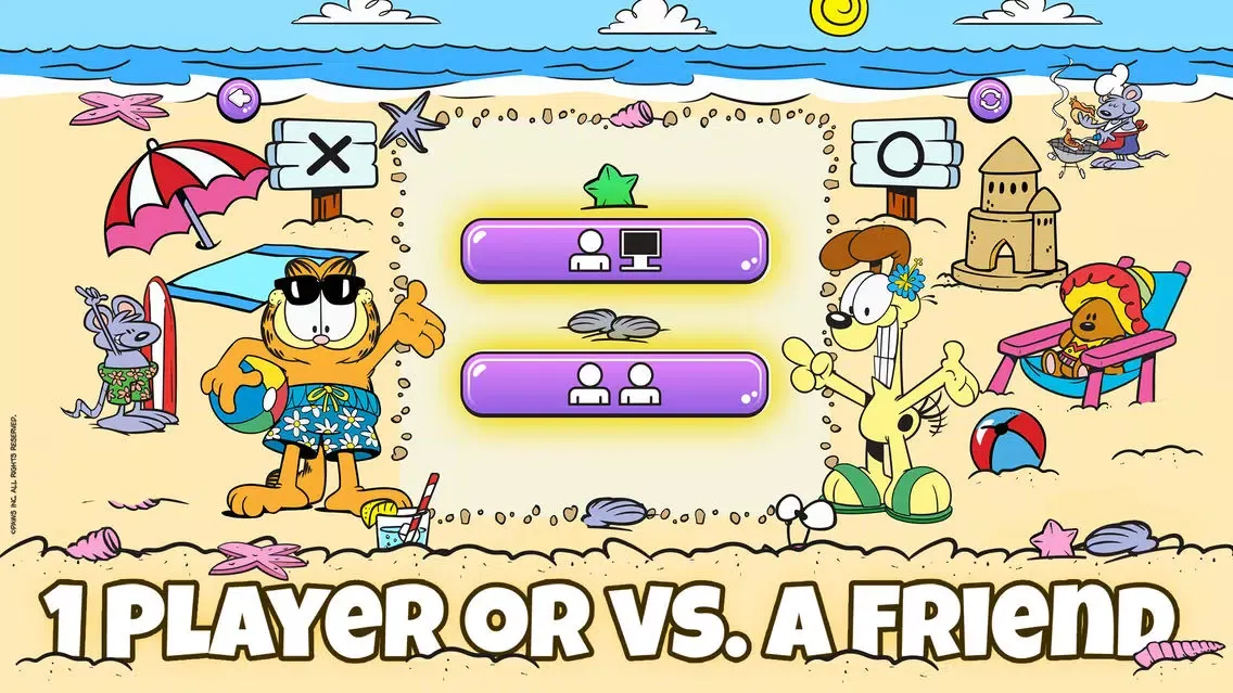Capturas de pantalla de Garfield Tic Tac Toe