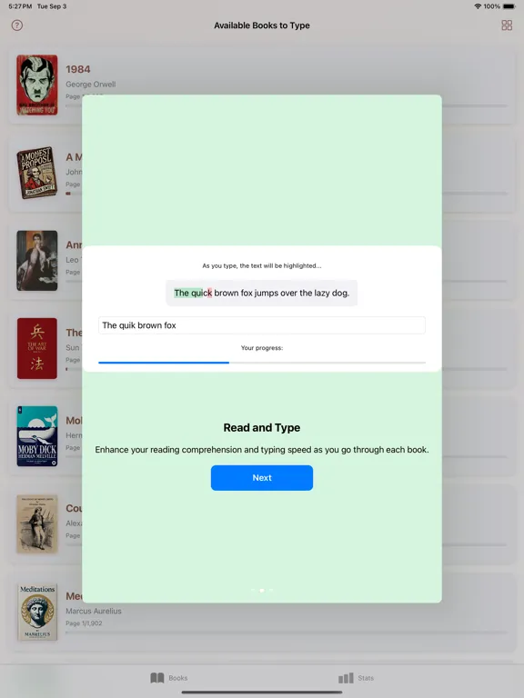 Captures d'écran de TypeToRead - Typing by Reading iPad 