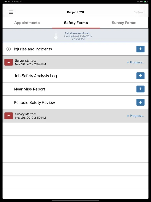 تصاویر Project CSI Survey App iPad 