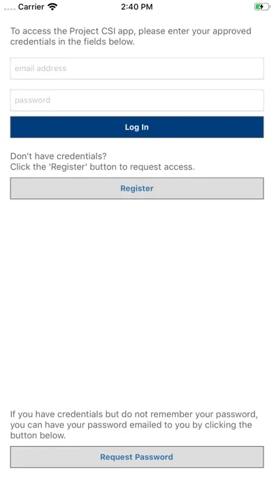 تصاویر Project CSI Survey App