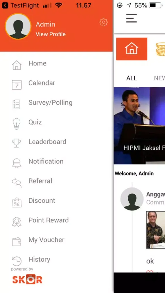 Tangkapan layar HIPMI