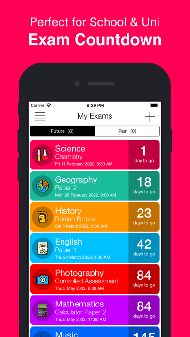 Exam Countdown - School & Uni سکرین شاٹس