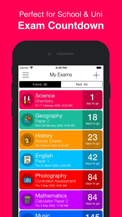 Exam Countdown - School & Uni 스크린샷