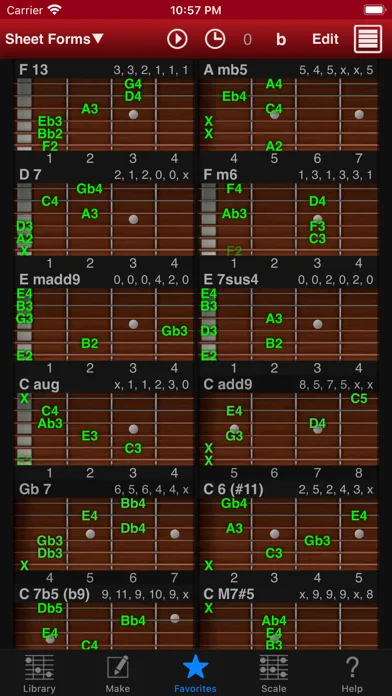 Zrzuty ekranu Guitar Kit - Guitar Chords
