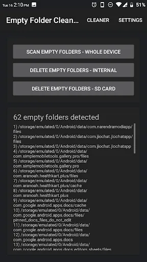 Empty Folder Cleaner स्क्रीनशॉट