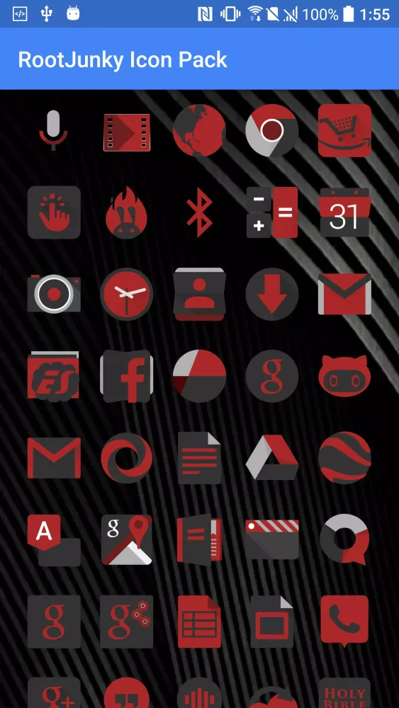 Скриншоты RootJunky/Notiflux Icon Pack
