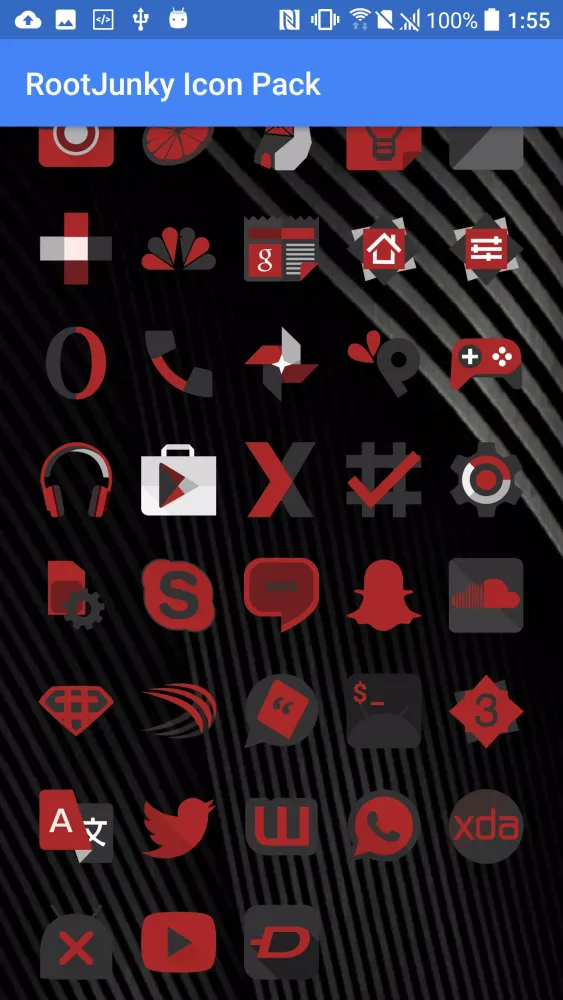 Скриншоты RootJunky/Notiflux Icon Pack
