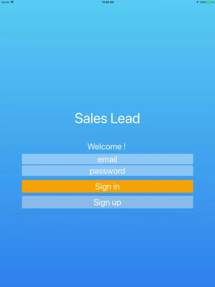 Sale Lead iPad  Screenshots