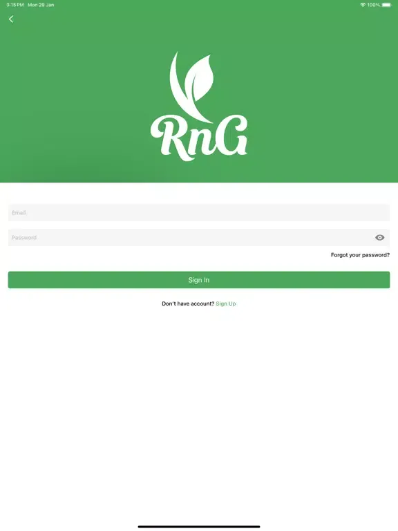 ภาพหน้าจอของ RootsNGreens iPad 