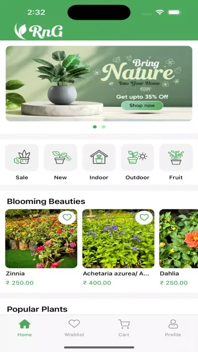 ภาพหน้าจอของ RootsNGreens