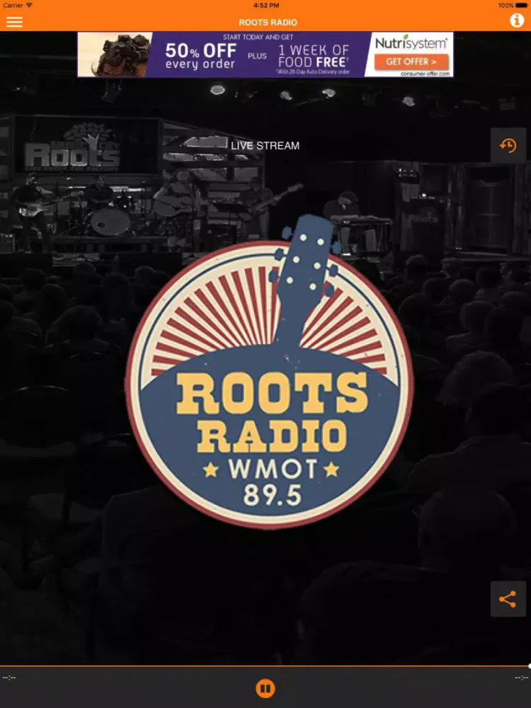 Zrzuty ekranu Roots Radio iPad 