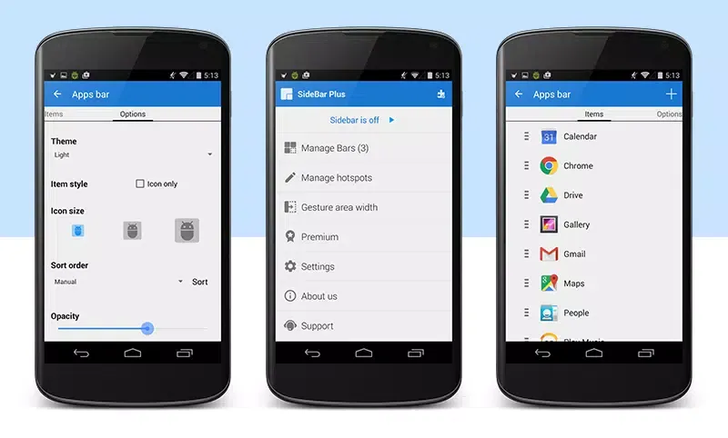 Capturas de pantalla de SideBar Plus