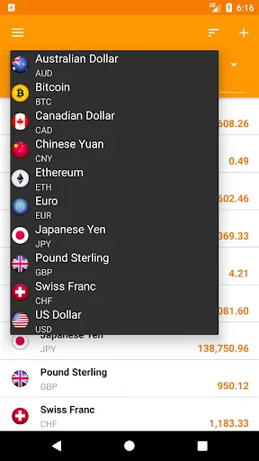 My Currency Converter & Rates 스크린샷