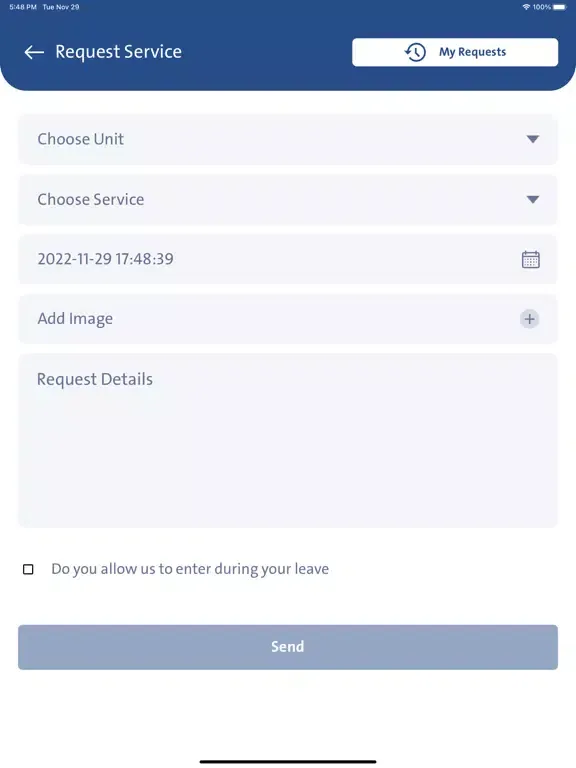 Ảnh chụp màn hình của AlNasrallah PMS iPad 