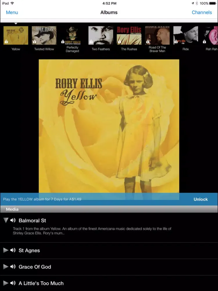 Rory Ellis iPad 應用截圖