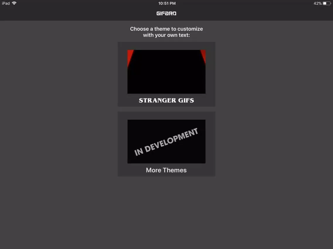 Gifaro iPad  Screenshots