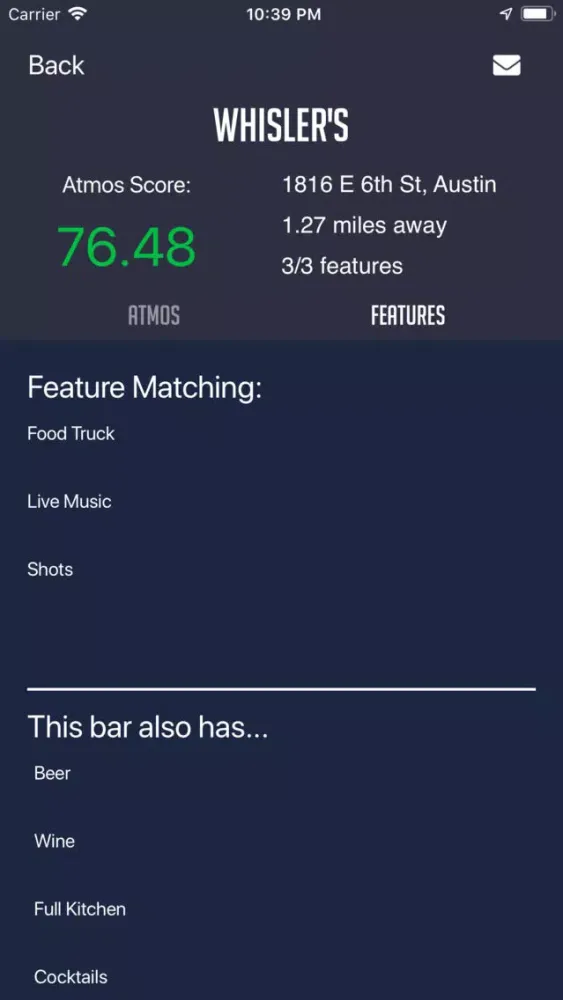 Capturas de tela do Atmos - Find the perfect bar
