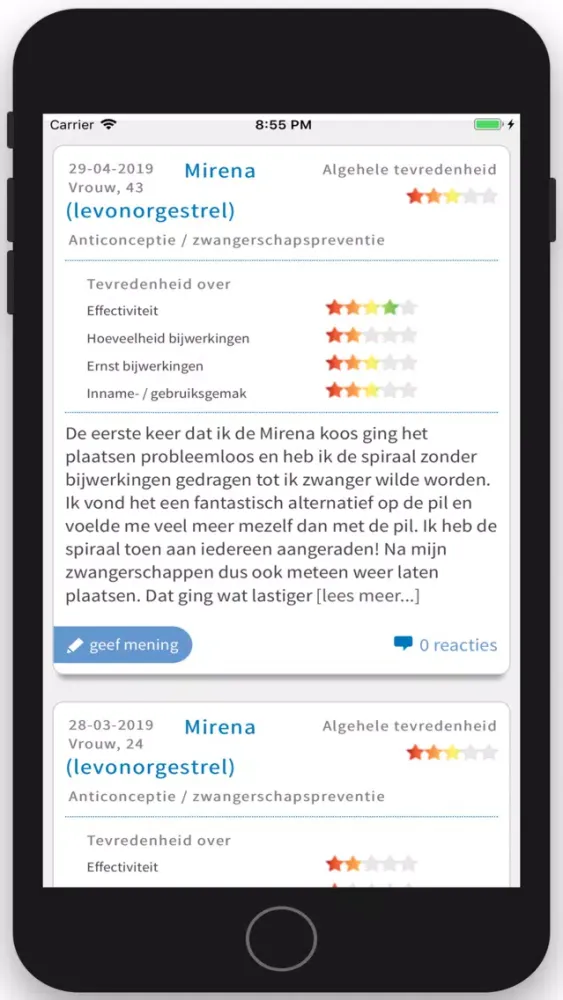 Screenshot di MijnMedicijn.nl