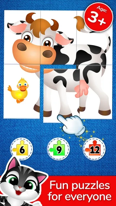 123 Kids Fun Puzzle Blue Games スクリーンショット