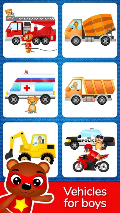 123 Kids Fun Puzzle Blue Games スクリーンショット