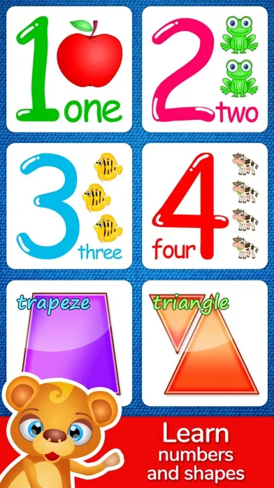 123 Kids Fun Puzzle Blue Games スクリーンショット