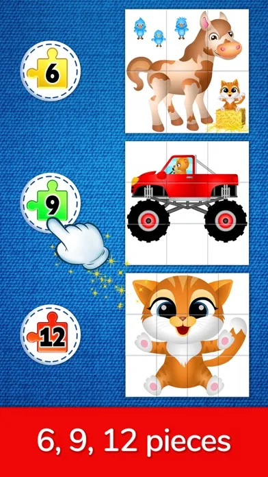123 Kids Fun Puzzle Blue Games スクリーンショット