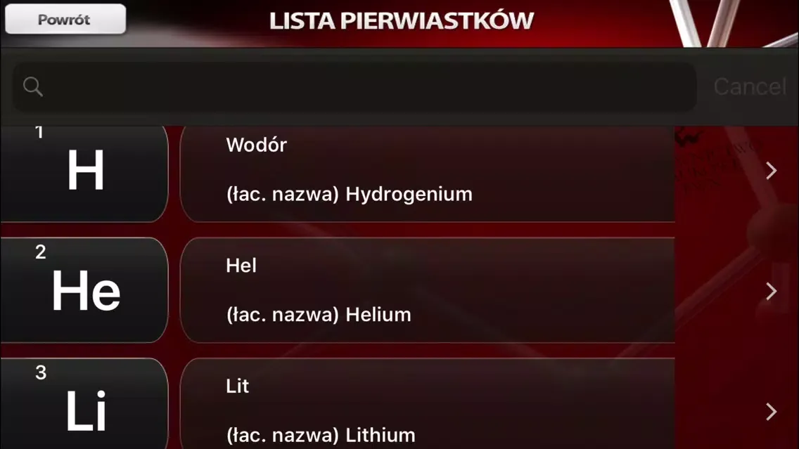 Captures d'écran de Pierwiastki - Edukacja