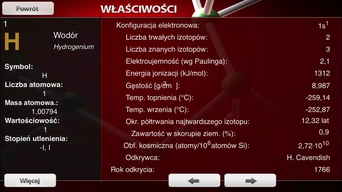 Captures d'écran de Pierwiastki - Edukacja