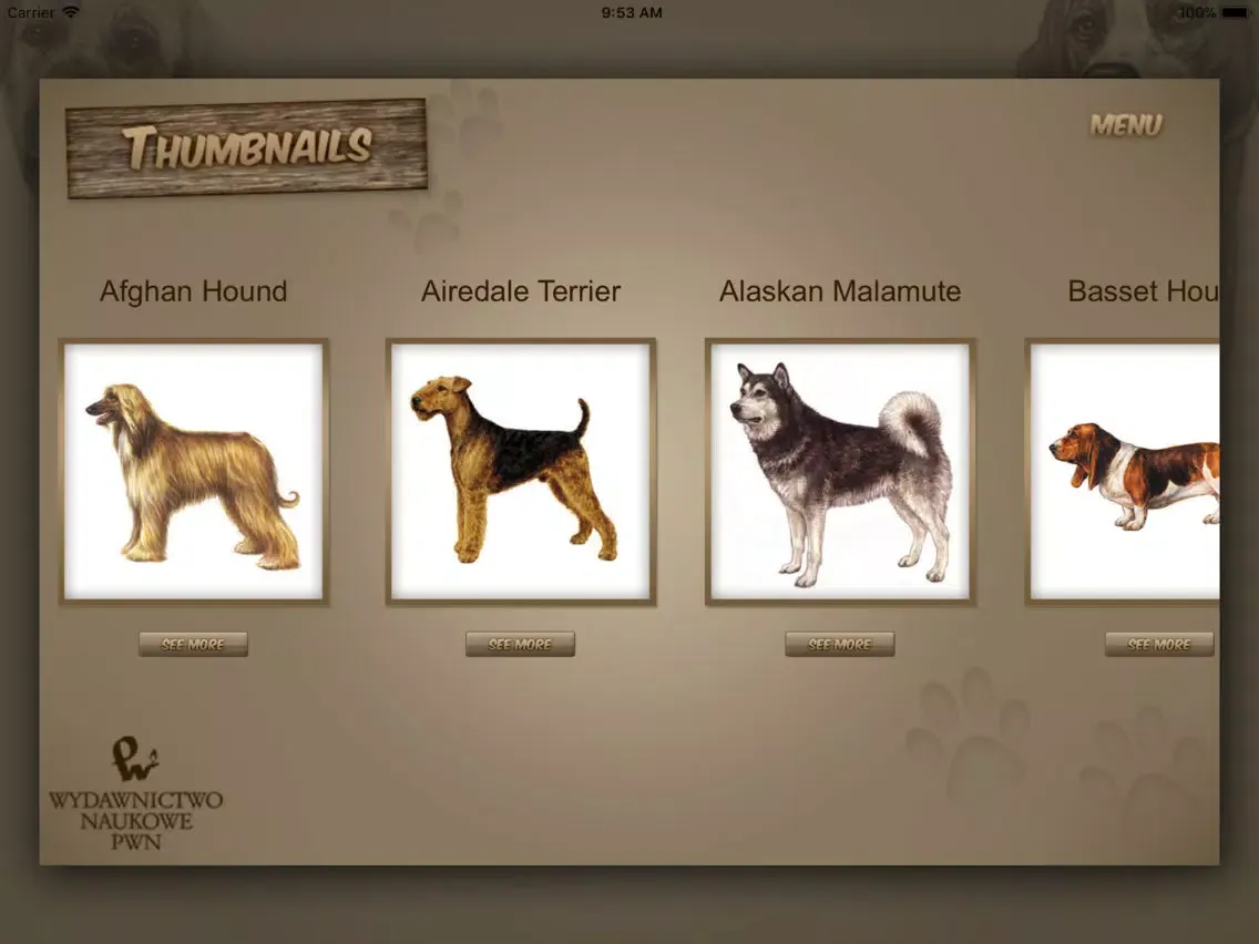 Dog Breeds - Dogs Guide iPad  Screenshots