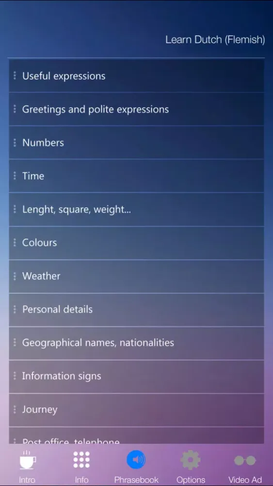 Learn FLEMISH Fast and Easy - Learn to Speak Flemish Language Audio Phrasebook and Dictionary App for Beginners スクリーンショット