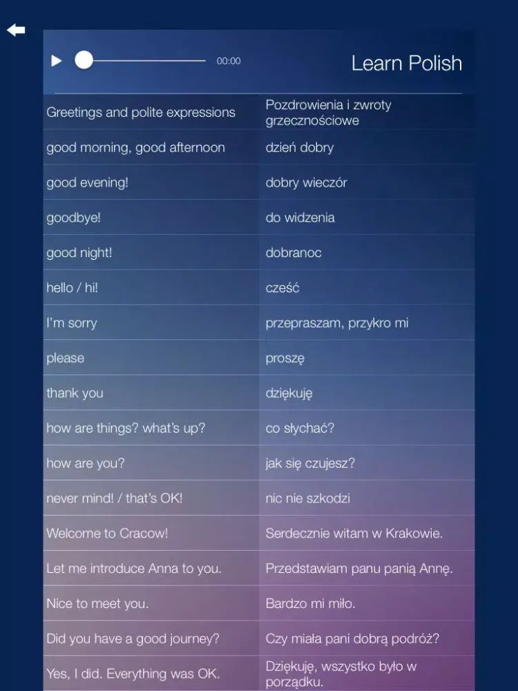 Learn POLISH Fast and Easy - Learn to Speak Polish Language Audio Phrasebook and Dictionary App for Beginners iPad  স্ক্রিনশট