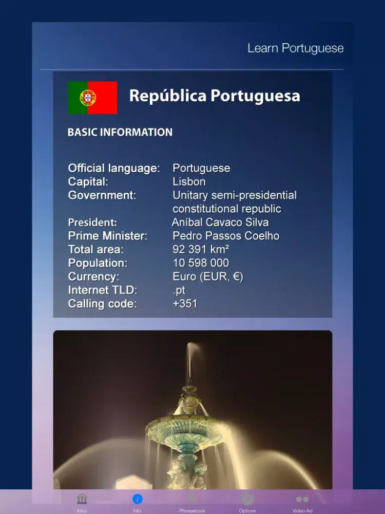 Capturas de pantalla de Learn PORTUGUESE Fast and Easy - Learn to Speak Portuguese Language Audio Phrasebook and Dictionary App for Beginners iPad 